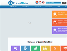 Tablet Screenshot of insurediy.com